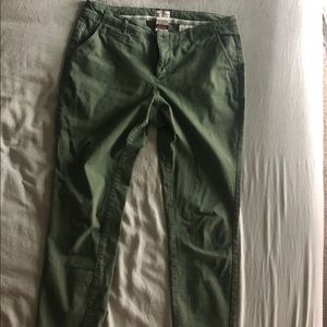 Merona Stretch Modern Fit Pants - Olive Green